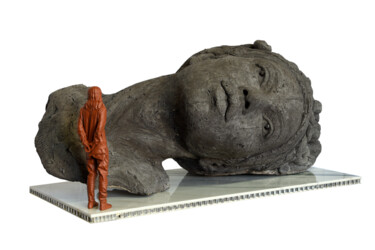 Sculptuur getiteld "Venere 2022 (70 cm)" door Francioni Mastromarino, Origineel Kunstwerk, Cellenbeton