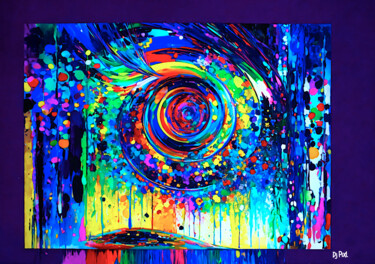 Digital Arts titled "<Tourbillon de coul…" by Dj Pixl, Original Artwork, Digital Painting