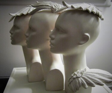 Sculpture intitulée "Les belles de mai" par Francis Da Cunha (frenchcraft), Œuvre d'art originale, Plâtre
