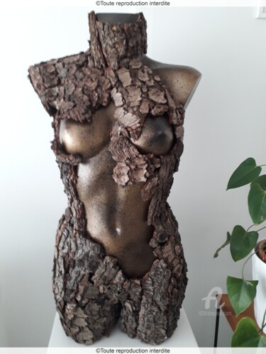 Skulptur mit dem Titel "VENUS" von Francis G, Original-Kunstwerk, Holz