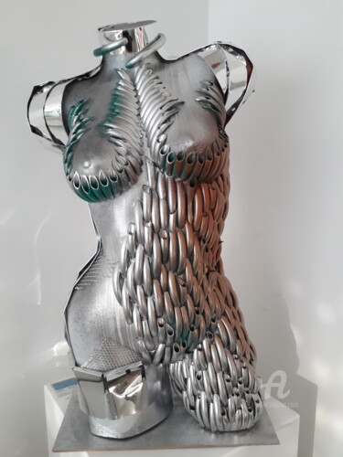 Sculpture titled "VESTA" by Francis G, Original Artwork, Aluminium