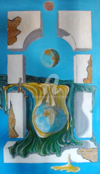 Peinture intitulée "La création du mond…" par Huertas, Œuvre d'art originale, Huile