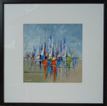 Painting titled "Batmar 98" by Francis Jalibert, Original Artwork, Oil Mounted on Other rigid panel