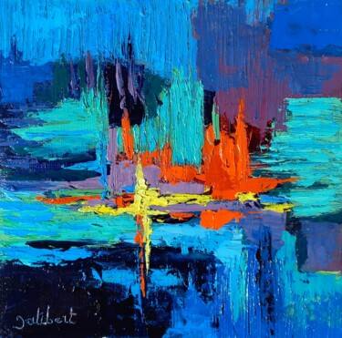 제목이 "Abstract 33"인 미술작품 Francis Jalibert로, 원작, 기름 기타 단단한 패널에 장착됨