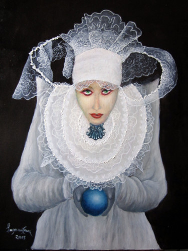 Painting titled "Euryale" by Francis Lagneau, Original Artwork, Oil