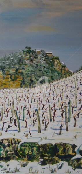Peinture intitulée "Vin jaune en mantea…" par Francis Lardé, Œuvre d'art originale, Huile