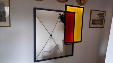 Design mit dem Titel "Miroir "Primaires"" von Francis Priscal, Original-Kunstwerk, Möbel