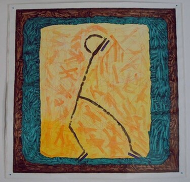 Painting titled "Africa dance" by Francis Simon, Original Artwork