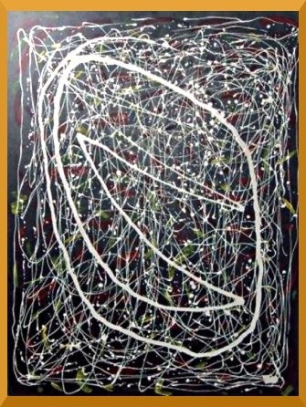 Peinture intitulée "Abstract 1" par Francis Simon, Œuvre d'art originale