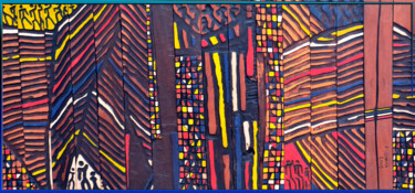 "Different color one…" başlıklı Heykel Francis Umoh tarafından, Orijinal sanat, Ahşap