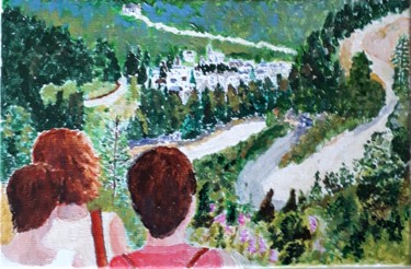 Haute-Savoie Peinture intitulée "Haute-Savoie" par Francis Michot, Œuvre d'art originale, Acrylique