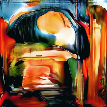 Arte digital titulada "Hombre con sombrero" por Francisco Lopez Bermudez, Obra de arte original, Pintura Digital