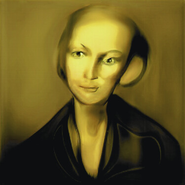 Digital Arts titled "Retrato de hombre" by Francisco Lopez Bermudez, Original Artwork, Digital Painting