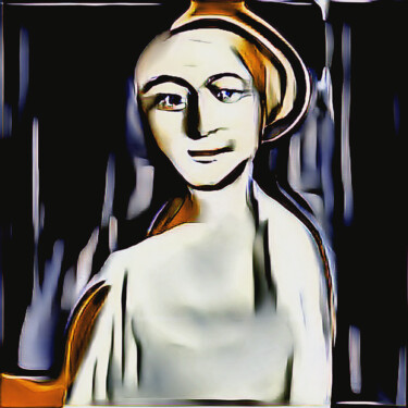 Arte digital titulada "Mujer palida" por Francisco Lopez Bermudez, Obra de arte original, Pintura Digital