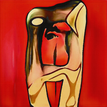 Digital Arts titled "Sonrisa vertical" by Francisco Lopez Bermudez, Original Artwork, Digital Painting