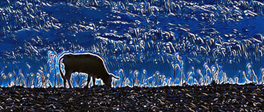Digital Arts titled "Toro bravo" by Francisco Lopez Bermudez, Original Artwork, Digital Painting