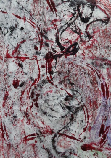 Pintura titulada "rouge" por Francisco Mendes, Obra de arte original, Oleo