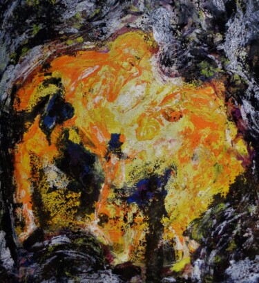 Картина под названием "soleil" - Francisco Mendes, Подлинное произведение искусства, Масло