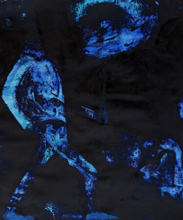 Peinture intitulée "blue Green" par Francisco Mendes, Œuvre d'art originale, Huile