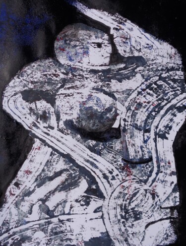 Pintura intitulada "amor em pedra" por Francisco Mendes, Obras de arte originais, Acrílico