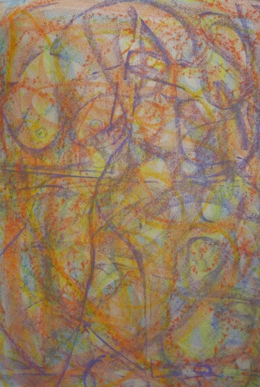 Malerei mit dem Titel "esprit vagabond" von Francisco Mendes, Original-Kunstwerk, Pastell