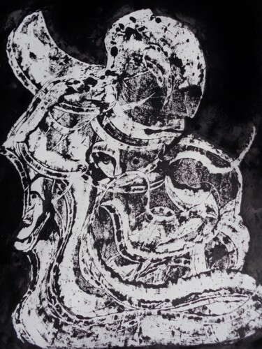 Peinture intitulée "j ai des maux  mais…" par Francisco Mendes, Œuvre d'art originale, Acrylique