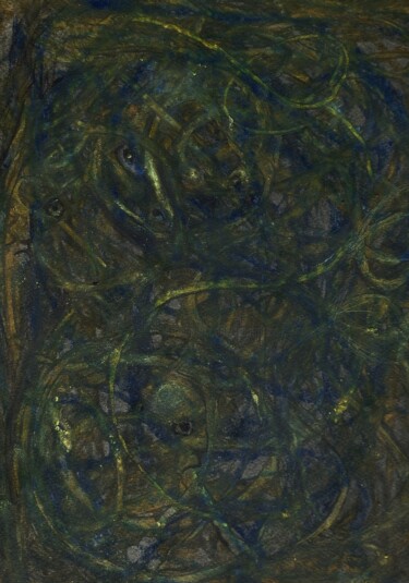 Картина под названием "Dragon./" - Francisco Mendes, Подлинное произведение искусства, Пастель