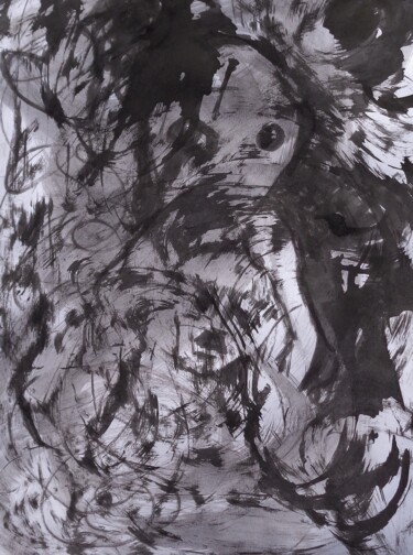 Peinture intitulée "les tourbillons de…" par Francisco Mendes, Œuvre d'art originale, Encre