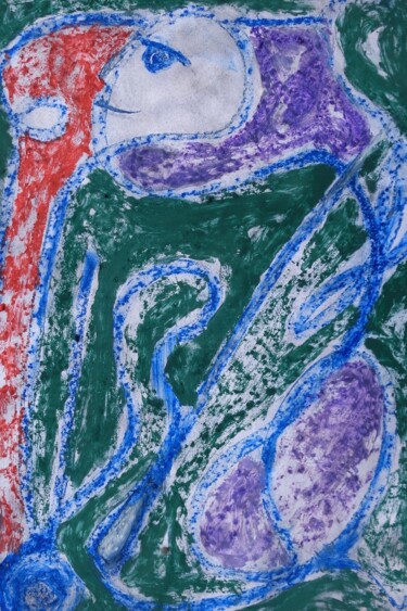 Malerei mit dem Titel "de fil en aiguille" von Francisco Mendes, Original-Kunstwerk, Pastell