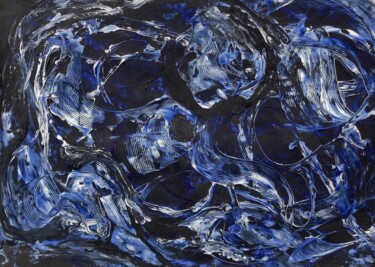 Pittura intitolato "água" da Francisco Mendes, Opera d'arte originale, Acrilico