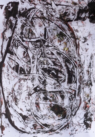 Peinture intitulée "chrysalide" par Francisco Mendes, Œuvre d'art originale, Encre