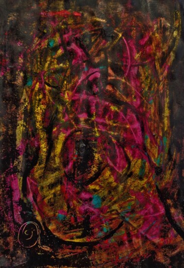 Pintura titulada "à l'envers" por Francisco Mendes, Obra de arte original, Acrílico