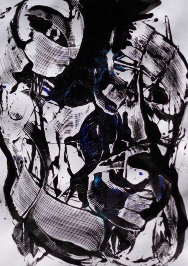 Peinture intitulée "sens titre°°°" par Francisco Mendes, Œuvre d'art originale, Acrylique