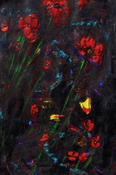 Painting titled "papoula -   coqueli…" by Francisco Mendes, Original Artwork, Acrylic