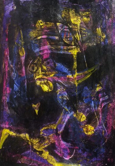 Pittura intitolato "joker" da Francisco Mendes, Opera d'arte originale, Acrilico