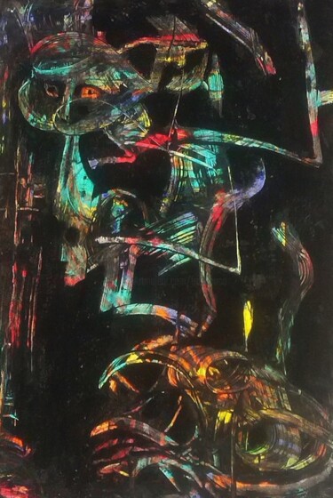 Peinture intitulée "trankiloue  - lilou…" par Francisco Mendes, Œuvre d'art originale, Acrylique