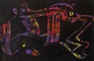 Peinture intitulée "chimère.-" par Francisco Mendes, Œuvre d'art originale, Acrylique