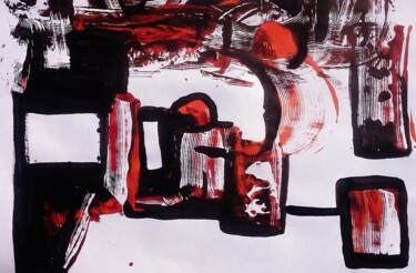 Peinture intitulée "bouche a clapet" par Francisco Mendes, Œuvre d'art originale, Acrylique