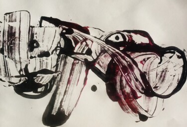 Картина под названием "speed dating tète d…" - Francisco Mendes, Подлинное произведение искусства, Акрил