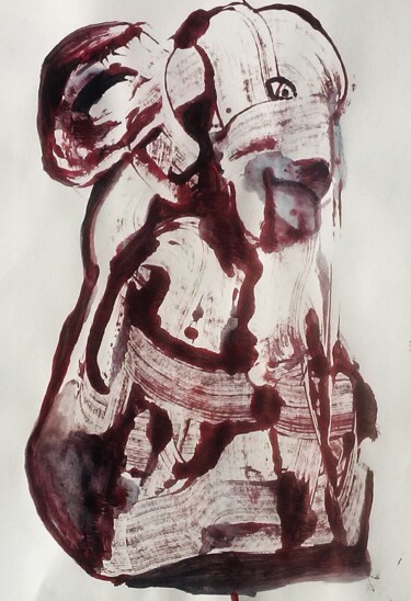 Peinture intitulée "les écorchés" par Francisco Mendes, Œuvre d'art originale, Acrylique