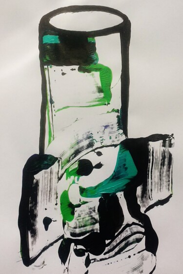 Malarstwo zatytułowany „tube” autorstwa Francisco Mendes, Oryginalna praca, Akryl