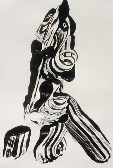 Peinture intitulée "monstre de foire" par Francisco Mendes, Œuvre d'art originale, Acrylique