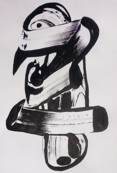 Pintura titulada "piaf asperger  ( ça…" por Francisco Mendes, Obra de arte original, Acrílico