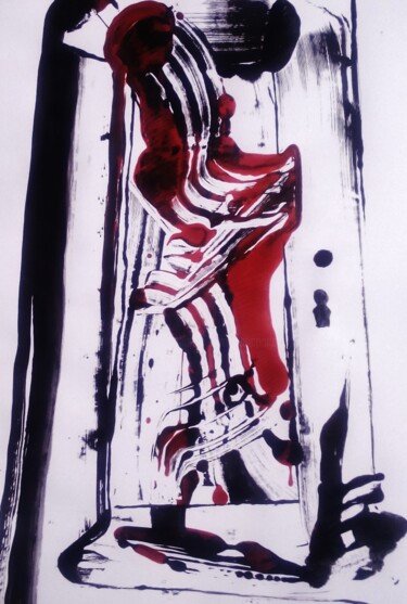 Malerei mit dem Titel "la porte s'il vous…" von Francisco Mendes, Original-Kunstwerk, Acryl