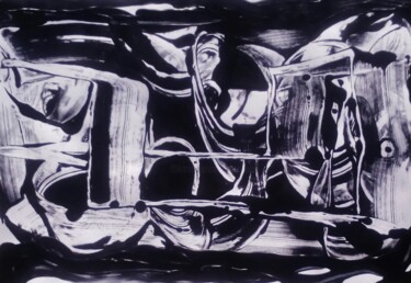 Pintura intitulada "Charon" por Francisco Mendes, Obras de arte originais, Acrílico