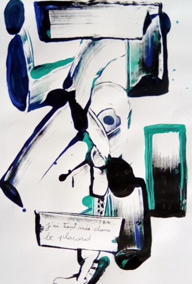 Schilderij getiteld "j'ai tout mis dans…" door Francisco Mendes, Origineel Kunstwerk, Acryl