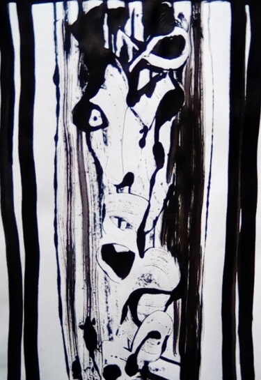 Peinture intitulée "un  zèbre sans rayu…" par Francisco Mendes, Œuvre d'art originale, Acrylique