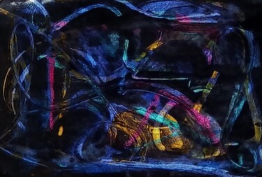 Peinture intitulée "particule fantôme…" par Francisco Mendes, Œuvre d'art originale, Acrylique