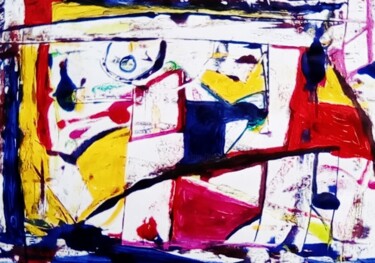 Malerei mit dem Titel "art brut ti (désolé…" von Francisco Mendes, Original-Kunstwerk, Acryl