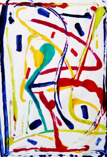 Peinture intitulée "art brut ti (bravo…" par Francisco Mendes, Œuvre d'art originale, Acrylique